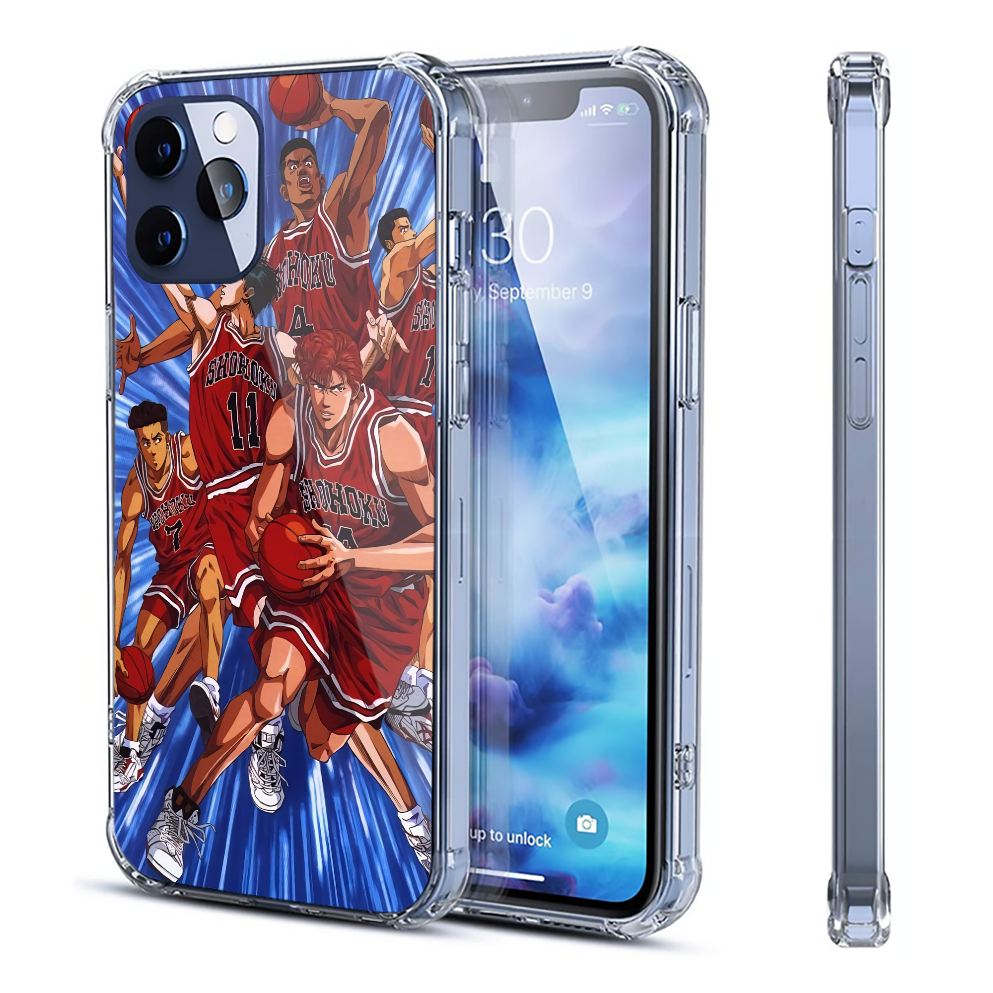 （画像用） SLAM DUNK／スラムダンク 【iPhone 12シリーズ対応】透明スマホケース（クリアソフトケース）